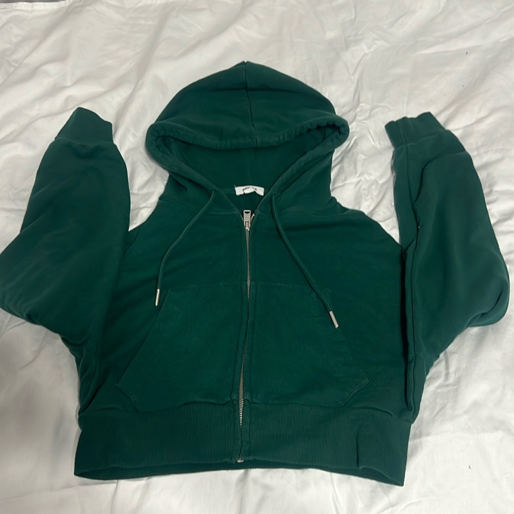 GARAGE green cropped sweater